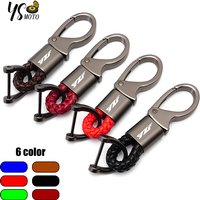 For Yamaha YZF R3 R25 R6 R1 R125 250 2013-2021 High Quality Motorcycle CNC Accessories Braided Rope Keyring Metal Keychain