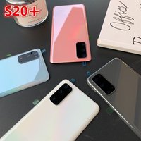 S20Plus Housing For Samsung Galaxy S20 Plus G986 G985 6.7" Glass Battery Back Cover Repair Replace Door Rear Case + Camera Lens