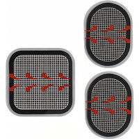 Replacement Gel Pads, 3 Pieces Electrode Pads,Updated Electrodes Body Pads Gel Adhesive,Compatible with Abs Belt