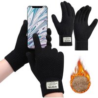 Warm Winter Gloves Thick Fleece Cold Weather Gloves Touch Screen Women and Men Thermal Gloves for Running Hiking