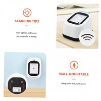 Wired Barcode Scanner USB Versatile Scanning Scan QR Code 1D 2D Code Reader for Supermarkets Stores White