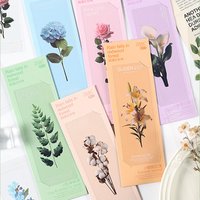 6 Stück Blumen-Lesezeichen für Bücher, PVC-Lesezeichen, Seitenmarker, niedliche Schreibwaren, Schüler- und Schulbedarf, dekorative Buchmarkierungen