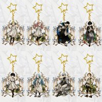 6CM Charm Anime Witch Hat Atelier Christmas Acrylic Stand Keychain Characters Ornament Accessories Goods Collection Gifts