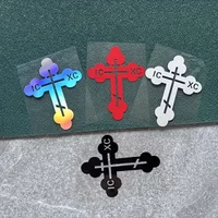 1Pc "Orthodox Cross IC XC" Car Motorcycle Sticker Set Symbolic Design Auto Body Decal for Personality Expression