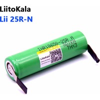 LiitoKala 18650 2500mAh Battery INR18650 25R 3.6 V Discharge 20A Dedicated Battery Power for + DIY Nickel 100% Original
