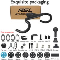 AliExpress NONE RSL OCLV Carbon Integrated Road Bike Handlebar, Gen 8, 1:1, Aero/Ergonomic, Ultralight and Durable, 28.6mm, Exquisite packaging