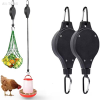 NexaHome Adjustable Retractable Plant Pulley Hanger Hook For Hanging Flower Baskets Garden Pots Bird Feeder Outdoor Decor xkdae