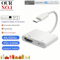 4K 30HZ/60HZ USB C To HD Adapter Cable Type C Digital AV Converter For HDTV Projector Monitor Sync Screen Connector Accessories