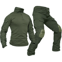 Green Tactical Uniform Suits Milit Multicam Military Camouflage Suit Combat Shirt + Pants Sets Airsoft Hunting Paintball Outdoor