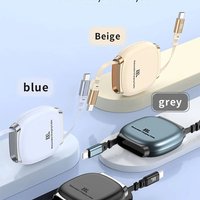 100W PD Retractable Type C To Type C Fast Charging Data Cable High Speed Wire For iPhone Samsung Huawei Phone Charger Cord