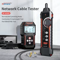 Noyafa Neuer NF-8209S LCD Netzwerkkabel-Tester Drahtverfolger PoE Strom- und Längenmessung RJ45 Kabelverfolger Multifunktionaler Tester T