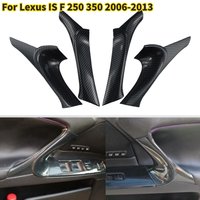 Car Door Armrest Panel Trim Accessories For Lexus IS F 250 350 2006-2013 Replacement Car Fiber Style Interior Parts