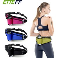 AliExpress ETTEFF Waterproof Hydration Running Belt with 90° No-Bounce Bottle Holder - Adjustable Reflective Waist Pack for Hiking, Cycling, Gym