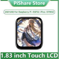 1.83inch Touch LCD Display Module 240×240 1.83inch TouchScreen ST7789P IPS Panel For Arduino /Raspberry Pi /ESP32 /Pico /STM32