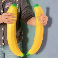 Giant Banana Squishy Toy Fake Squeeze Stress Relief Fidget Slow Rising Desk Accessory for Adults Gifts
