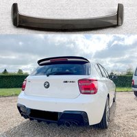 Spoiler dachowy do BMW F20 F21 Serii 1 1ER Hatchback 120i 118i 116i, roczniki 2012-2019, tylna lotka dachowa z włókna węglowego, błyszcząca.