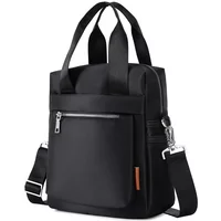 Men's High-capacity Shoulder Bag Nylon Oxford Cloth Business Travel Crossbody Bag A4 File Book Work Bag Business Trip Handbag