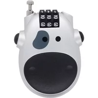 Bicycle motorcycle steel wire rope cow lock retractable helmet lock fashion Durable Combination Lock Wire Lock Bike Accessor