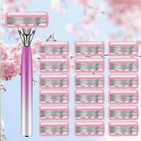 6 Edge Safety Razor for Mens Shaving&Womens Hair Removal Easy sharp Shaving Blades Manual Shaver