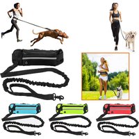 Hands Free Dog Leash Reflective Leash with Waist Bag Dog Traction Rope Retractable Elastic Belt for Running Walking Pet Products
