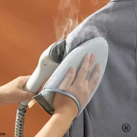 Planche à repasser tissu portable, avec gants et plateau isolés