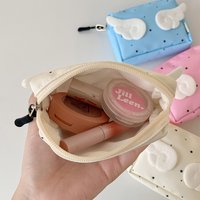 Mini Makeup Pouch Elegant Kawaii Pouch Cute Storage Bag Adorable Portable Organizer Bag For School Toiletries Handbag
