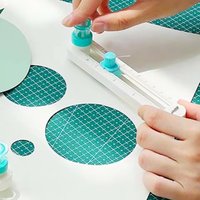 360° Manual Rotating Mini Round Cutter DIY Scrapbook Round Cutting Tool Student Handmade Stationery Supplies
