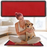 Red Light Therapy Mat 660nm 850nm Near Infrared Light Pain Relief Heating Pad for Body Back Waist Shoulder Knee Joint Muscle Rec