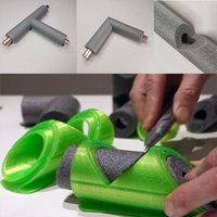 3Pcs 15mm/ 22mm/28mm Foam Pipe Cutting Tool Easy To Use Durable Insulation Cutting Fixture Three-Tube Flame Retardant Tube