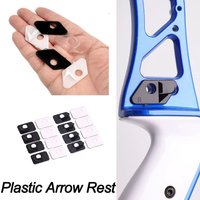 10Pcs Plastic Arrow Rests with Adhesive for Recurve Bow Right and Left Hand Archery Hunting Shooting Accessories