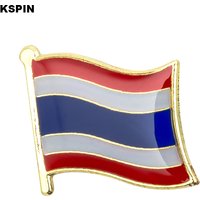 Thailand Flag Badge Brooch Natinal Lapel Pins Flag Lapel Pins Country Flag Badge