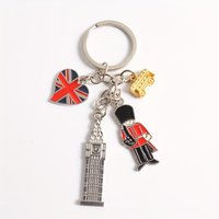 A Gender-Neutral Keychain Featuring Iconic British Symbols, Perfect As a Souvenir from London. It'S Great for Holding Car Keys O