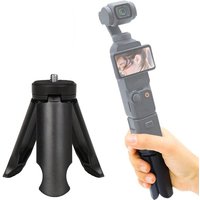 Mini Tripod Stand 1/4'' Screw Mount Portable Desktop Vlog Handheld Grip for DJI Pocket 3 GoPro Camera Phone Gimbal Fill Light