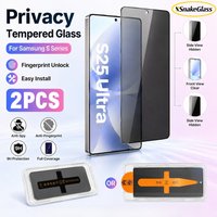 2PCS Privacy Tempered Glass For Samsung Galaxy S26 S25 S24 S23 Ultra S22+ S21FE Plus Edge Anti Spy Screen Protector Easy Install