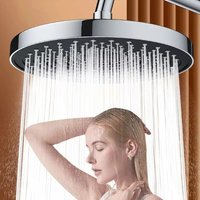 25cm Pressurized Single Head Home Bathroom Shower Head Top Spray Large Water Volume Booster Shower Head