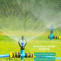 Round Wheel Automatic Rotating Garden Sprinkler