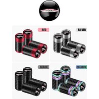 4PCS Carbon Fiber Metal Wheel Tires Valve Caps Car JHON COOPER WORKS Badge Accessories for Mini Cooper R56 R53 R50 F55 F56 R60 S
