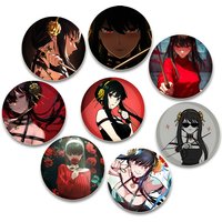 SPY×FAMILY Brooche Round Enamel Pin for Backpacks Decorative Cartoon Badge Fashion Jewelry Accessories Fans Gift Yor Forger