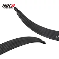 1 Pair NIKA 68" Carbon Fiber C1 Limb Recurve Bow Limbs Take Down Limb Cornerstone 20% Carbon-fiber Content For Beginner Shooting