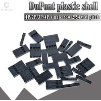 Dupont Head 2.54mm 1X 1P 2P 3P 4P 1X1P 1X2P Dupont Plastic Shell Pin Head Connector Jumper Wire Cable Housing Plug Female XCW