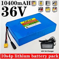 AliExpress aimjin 10S4P Battery pack with BMS for bicycle scooter 36V 10.4Ah 350w-500w 18650 lithium ion Rechargeable