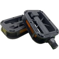 AliExpress NONE Wide Platform Mountain Bike Anti Slip Pedals Anti Skid Nylon Fiber Bicycle Foot Pedal with Reflectors for Night Riding