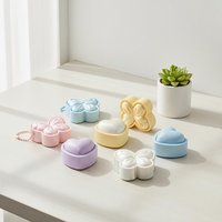 3D Printed Foods Clicker Keychain Simulated Cake Chocolate Pendant Decompress Keyring Stress Relief Toy