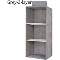 Space Saver Foldable Wardrobe Storage Bags Anti-dust Drawer Hanging Storage Pouch 3/4/5 Layers Cotton Clothes Organizer