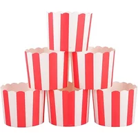 50pcs Stripe Cupcake Paper Cup Greaseproof Cupcake Wrapper Paper Muffin Cupcake Baking Cup Cupcake For Party