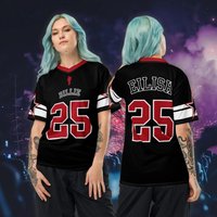 Billie Eilish concert dress quick-drying short-sleeved V-neck casual women's summer sports T-shirt fashionable and sporty style