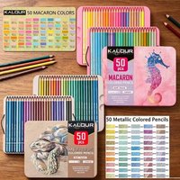 12-100Color Macaron/Metallic/Skin color Colored Pencils Drawing Sketching Set Pencils Profession Art Supplies for Student