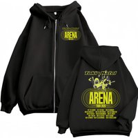 Tokio Hotel Arena Tour 2026 Kapuzenpullover mit Reißverschluss für Herren und Damen, modische Rock-Pullover mit Reißverschluss, hochwertige Fleece-Langarm-Sweatshirts