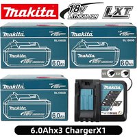 Original Makita 18V Akku-Ladegerät, wiederaufladbar, Lithium-Ionen, für BL1850 BL1880 BL1860B LXT400 Elektrowerkzeug Makita 18V Akku