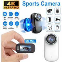 WiFi 4K Mini Thumb Came Bike Cam Motorcycle Sport Cam Portable Magnetic Chest Fixed Bodycam Sports DV Camcorder 30M Waterproof